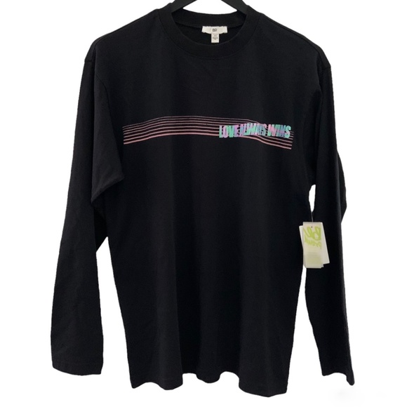 NWT BP. Organic Cotton Graphic Long Sleeves Shirt - Picture 1 of 8